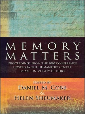 cover image of Memory Matters